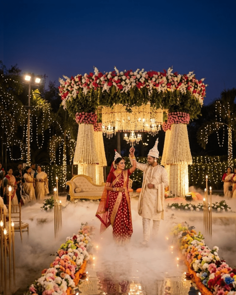 bridal entry setup kolkata premium decoration