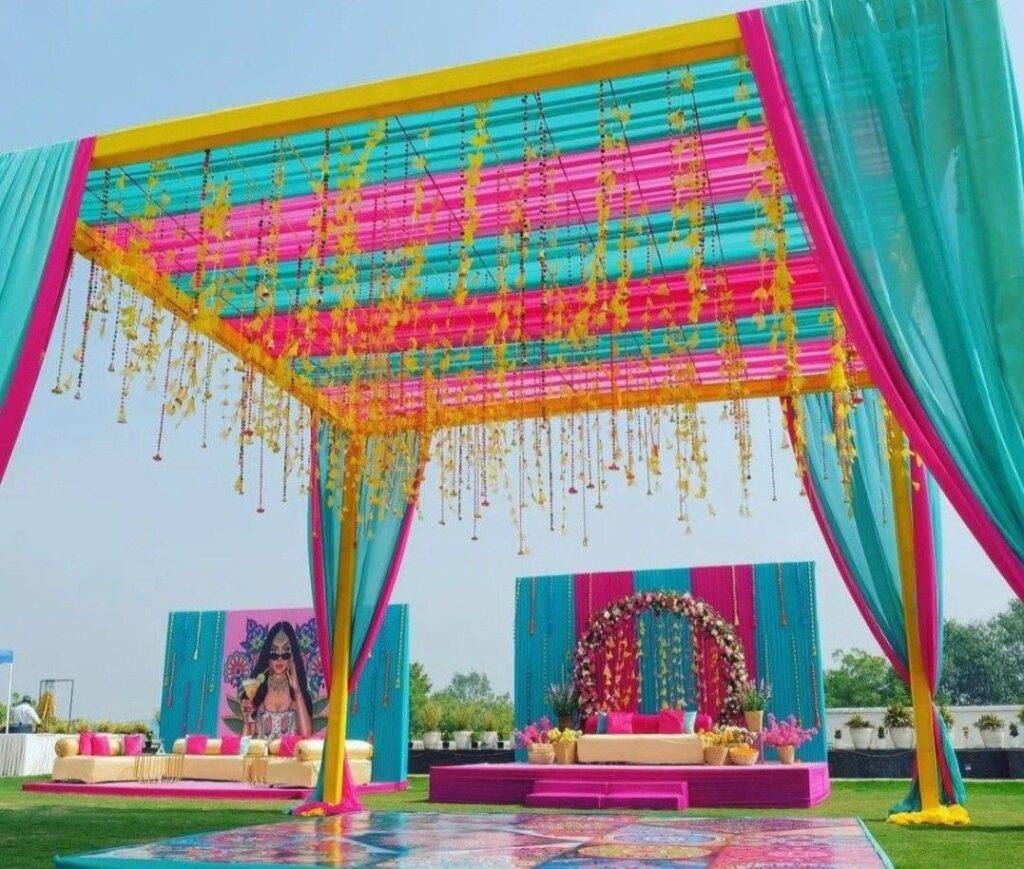 haldi stage decoration Kolkata event planner