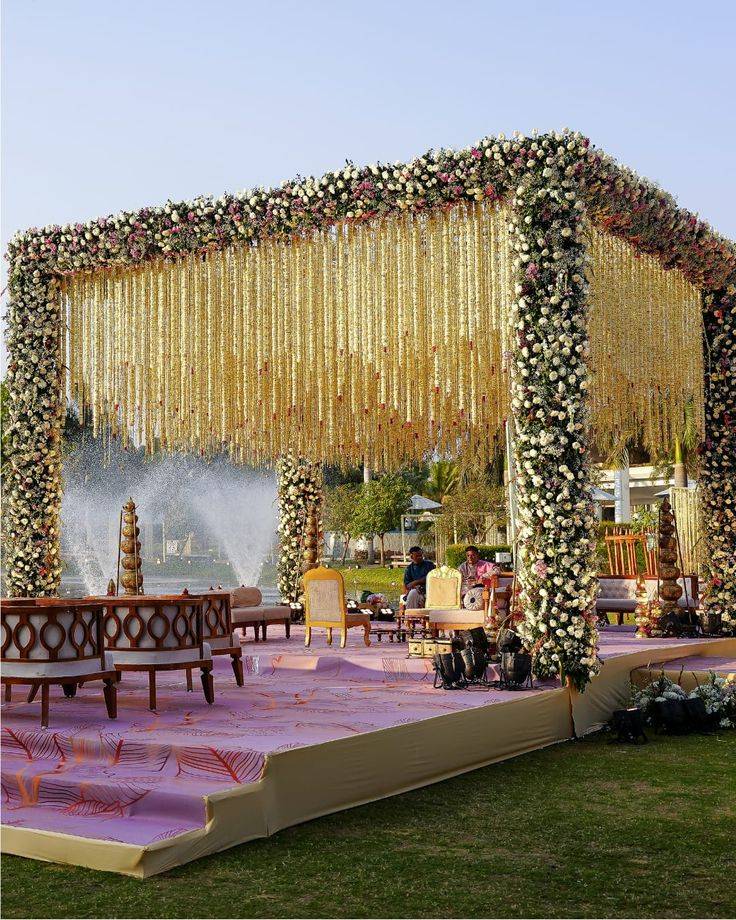luxury wedding mandap decoration Kolkata