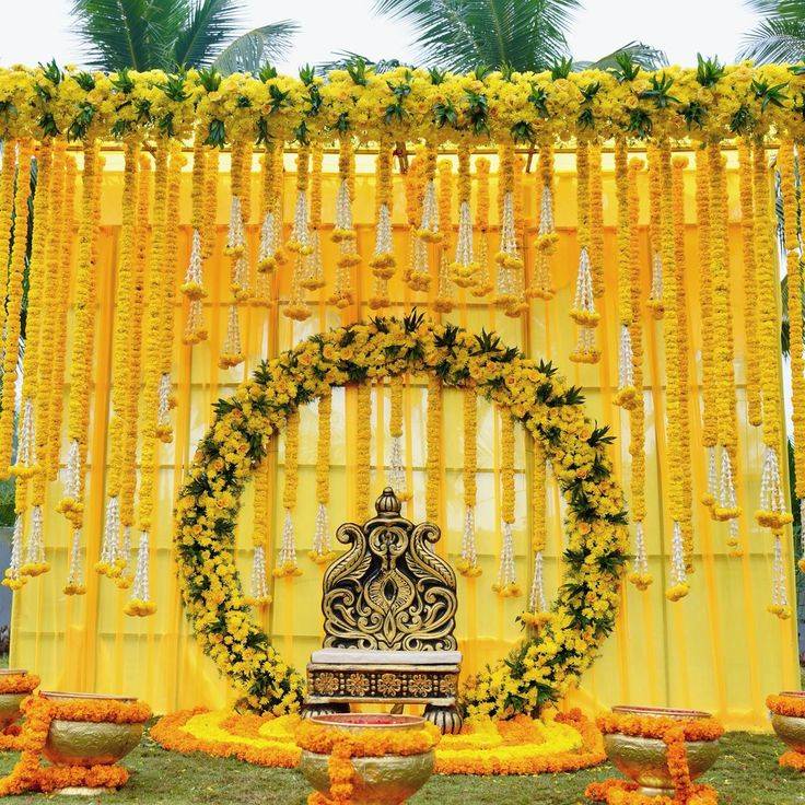 Haldi Decorations That Create a Cheerful Wedding Celebration