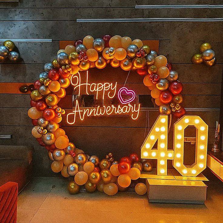 Anniversary decor in India 
