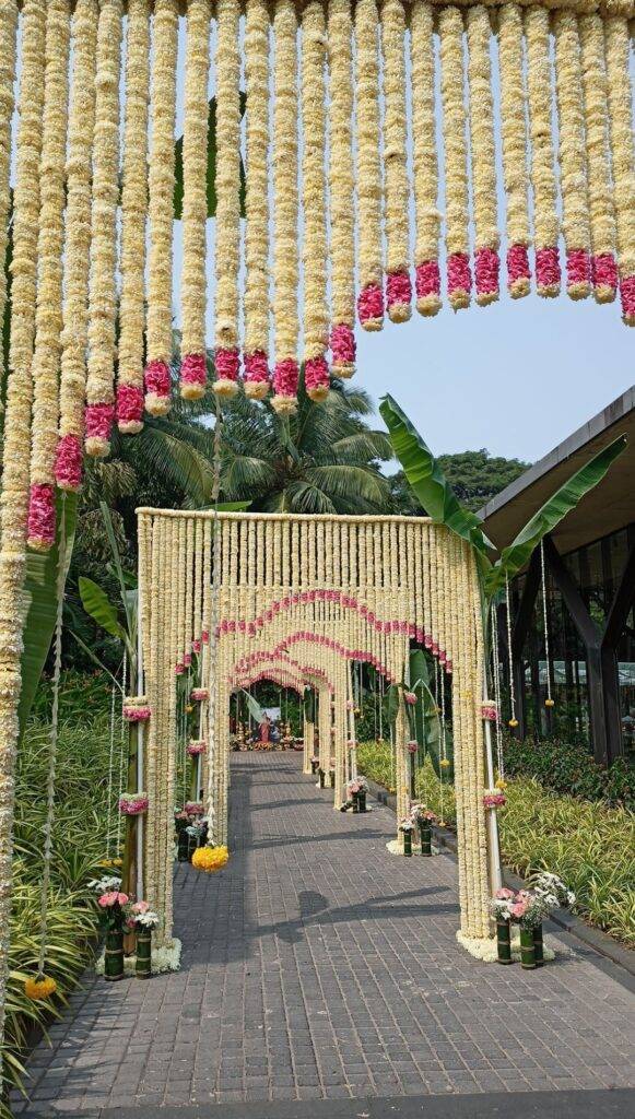 haldi entry gate decoration setup