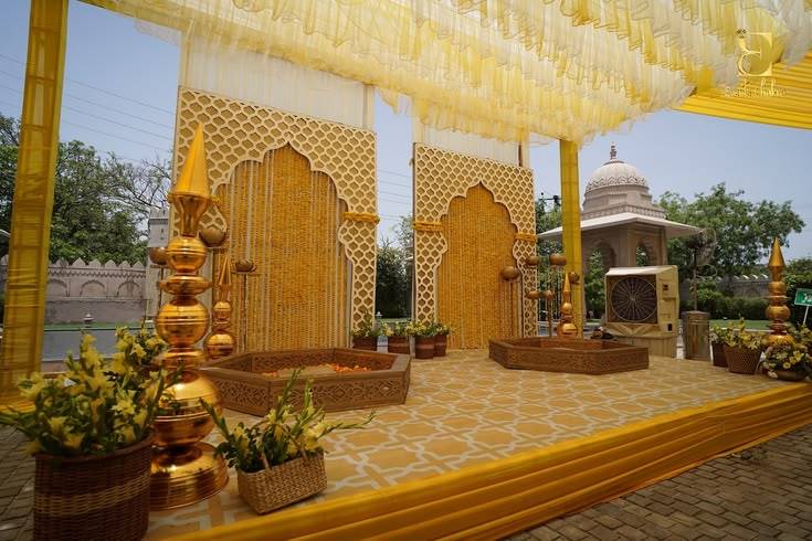 creative haldi decoration Kolkata