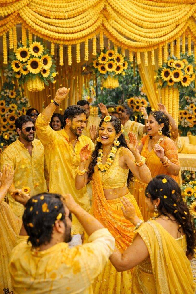 Haldi Decorations That Create a Cheerful Wedding Celebration