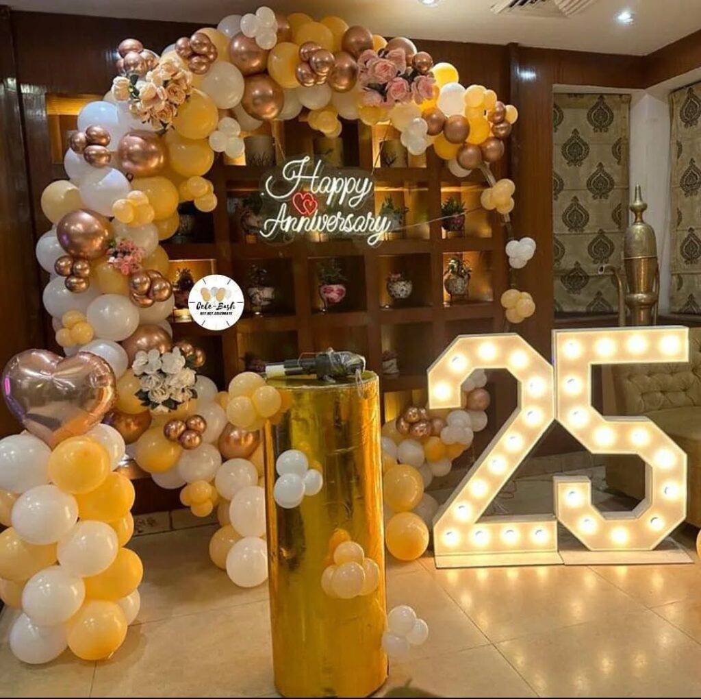anniversary celebration decoration premium setup