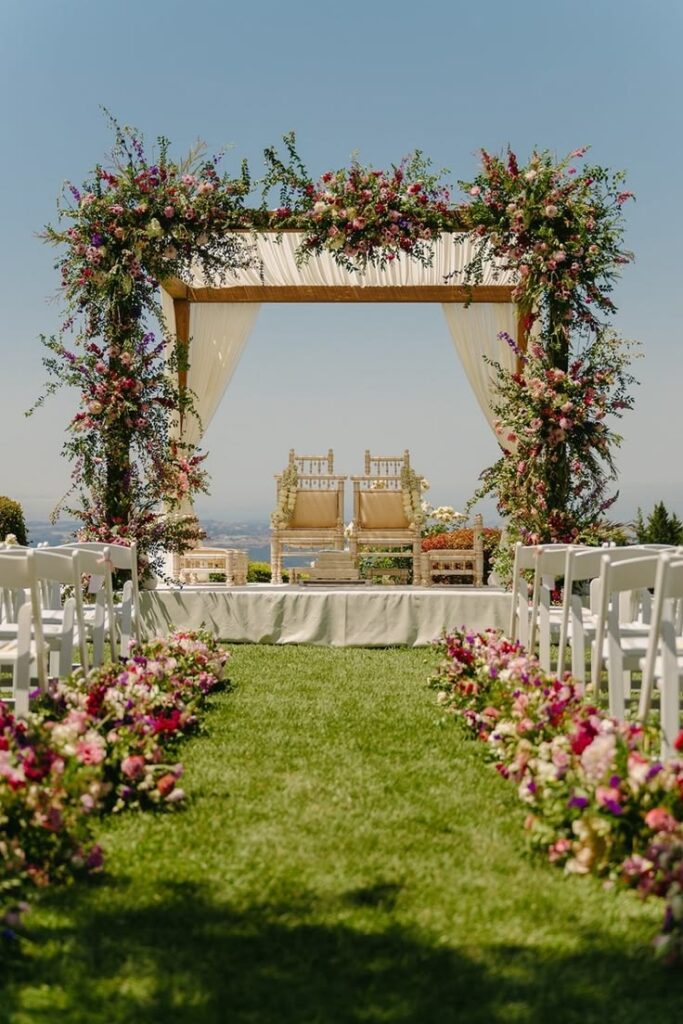 Garden Wedding Setup