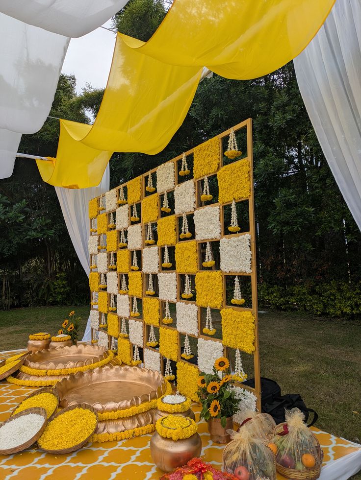 Traditional Haldi Decoration