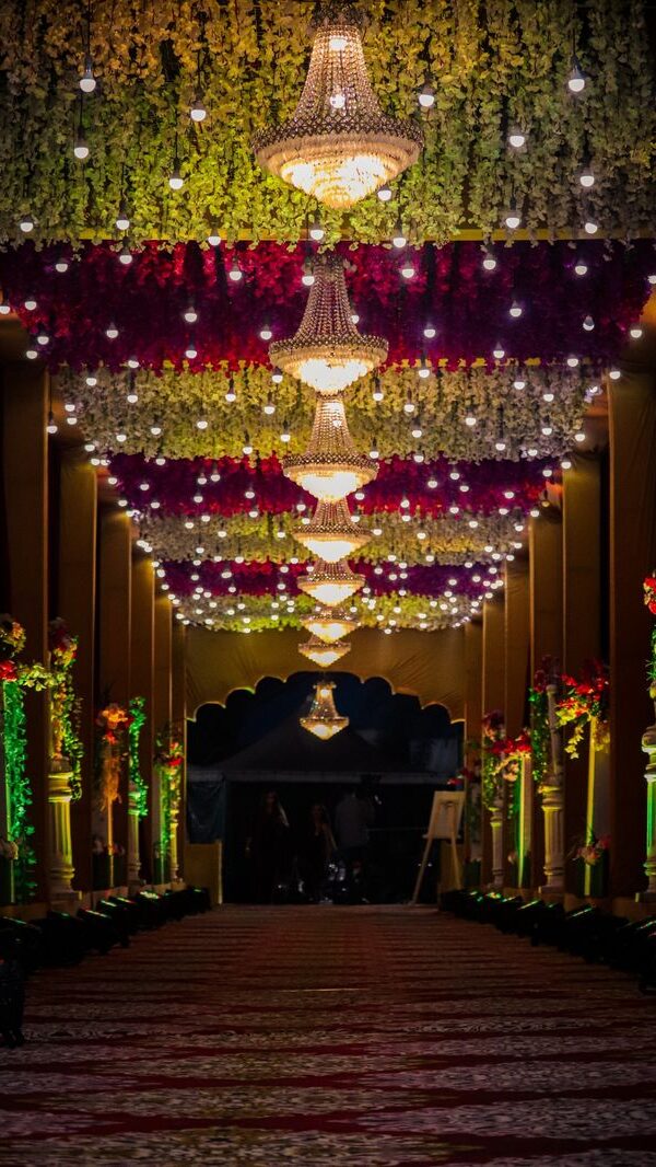 Wedding entrance decoration