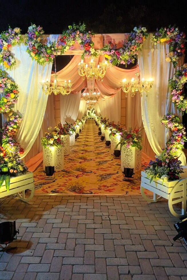 Wedding entrance decoration